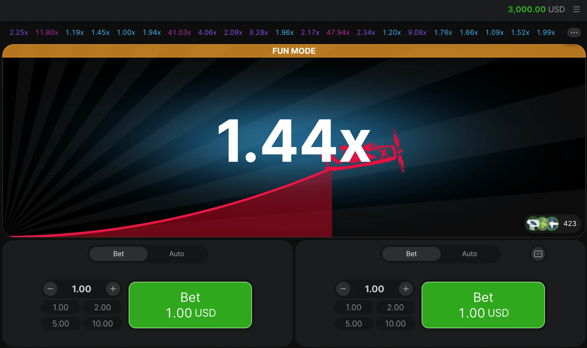 Soccabet mobile app showcasing the popular Aviator game screen